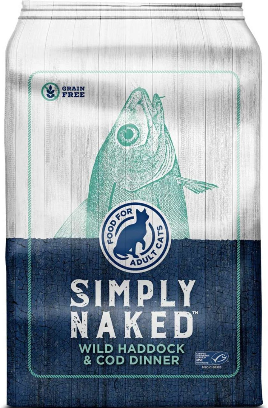 cat food dry SIMPLY NAKED | Simply Naked Wild Haddock & Cod Cat Food | No Chicken Or Other Animal By-Products | Rich In Omega 3 & 6 Fatty Acids | Sustainably Sourced Wild Caught Fish | Made In The Usa | 4Lb Bag