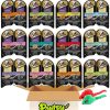 cat food wet Pantry Delight | Sheba Wet Cat Food Perfect Portions Pate & Cuts In Gravy Variety Pack - All Flavors, Beef, Chicken, Salmon, Turkey, Tuna, White Fish, Mixed Grill - (12 Pack 24 Servings) With 2 Mouse Cat Toys