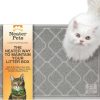 cat litter Neater Pet Brands | Neater Pets Neater Mat Litter Trapping Mat, Thick & Durable Material Catches Mess From Kitty Litter Box To Protect Floors, Soft On Cats Paws, Anti-Skid Backing, Easy To Clean, Grey, 20\" X 30\"