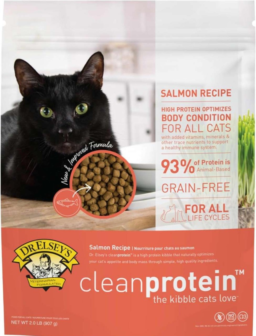 cat food Dr. Elsey's | Dr. Elsey'S Cleanprotein Salmon Formula Dry Cat Food, 2 Pound (Pack Of 1)