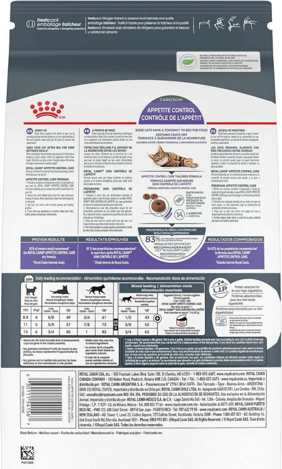 cat food Royal Canin | Royal Canin Appetite Control Spayed/Neutered Dry Adult Cat Food, 6 Lb Bag