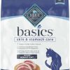 cat food dry Blue Buffalo | Blue Buffalo Basics Skin & Stomach Care Grain Free, Natural Indoor Adult Dry Cat Food, Duck & Potato 11-Lb