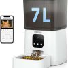 cat food Hinbby | Hinbby Automatic Cat Feeder With 1080P Camera, 7L Wifi Cat Food Dispenser With Remote App Control, Voice & Video Record, Dual Power Supply, Automatic Dog Feeder Auto Pet Dry Food Feeders For Cats