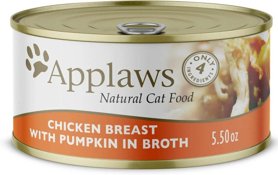 cat food wet Applaws | Applaws Natural Wet Cat Food, 24 Count, Limited Ingredient Canned Wet Cat Food, Chicken Breast With Duck In Broth, 5.5Oz Cans