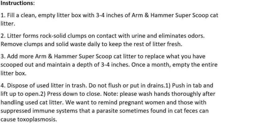 cat litter Arm & Hammer | Arm & Hammer Super Scoop Litter, Fragrance Free,14 Lbs (Packaging May Vary)