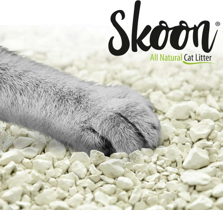 cat litter Skoon | (3 Bags) Skoon All-Natural Cat Litter Light-Weight, Non-Clumping, Low Maintenance, Eco-Friendly - Absorbs, Locks And Seals Liquids For Best Odor Control.