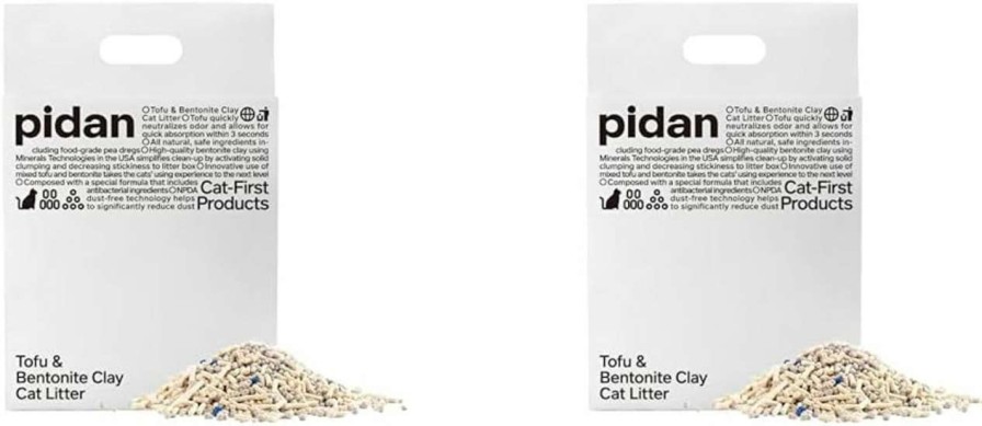 cat litter pidan | Pidan Mixed Tofu Cat Litter - Dust-Free, Fast Drying, And Flushable Clumping Cat Litter - Unscented Kitty Litter For Odor Control