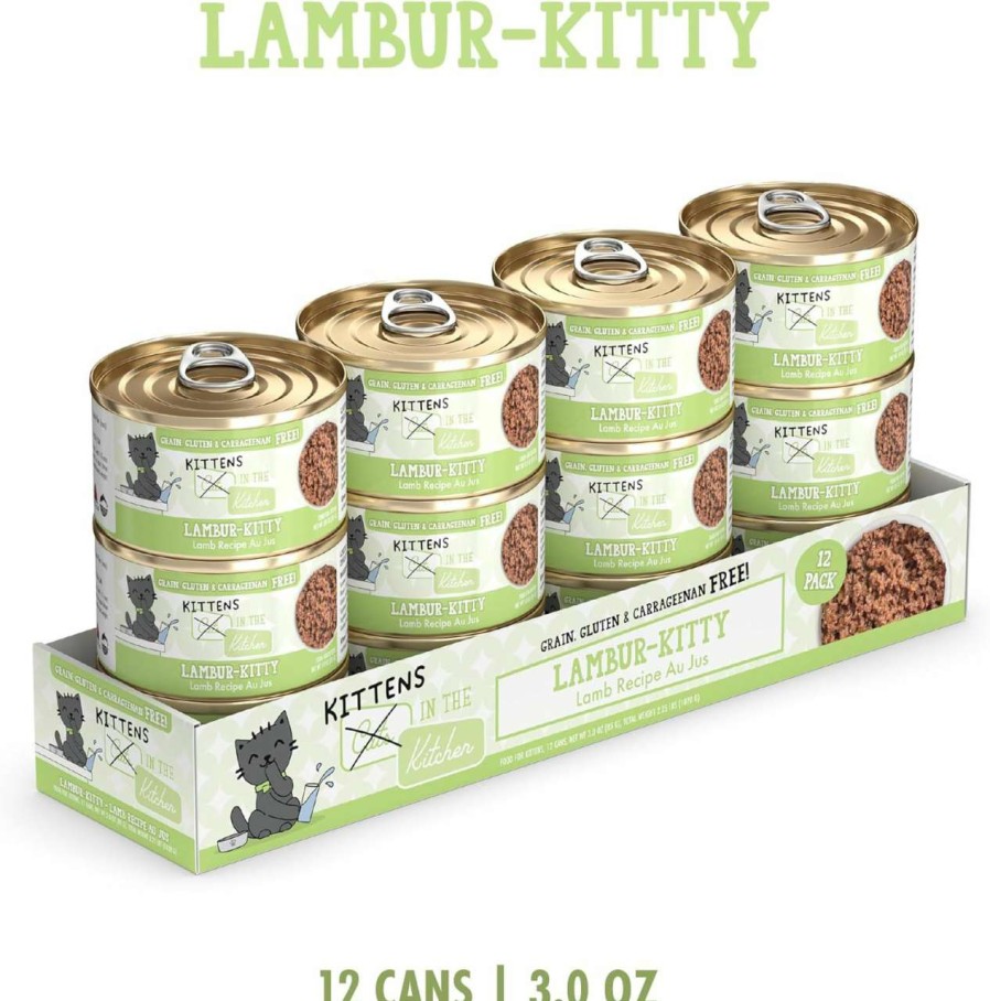 cat food Weruva | Cats In The Kitchen Kitten, Lambur-Kitty, 3Oz Can (Pack Of 12)