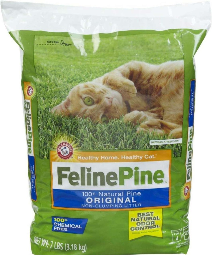 cat litter Feline Pine | Feline Pine Original Cat Litter, 7-Pound Bags (Pack Of 2)