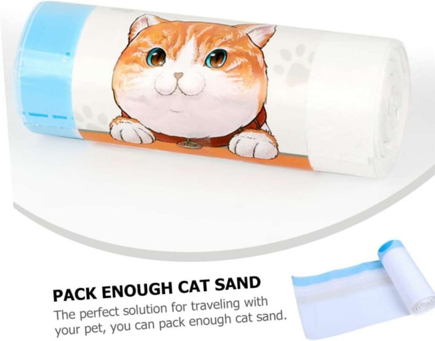 cat litter Angoily | Angoily 20Pcs Cat Litter Bag Plastic Baby Heavy Container