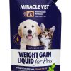 cat food wet Miracle Vet | Miracle Vet High-Calorie Weight Gainer & Multivitamin Nutritional Supplement For Dogs & Cats - Fish Oil, Calcium - Adult, Senior, Puppy - Prenatal Cat, Dog Vitamins, 2400 Calories - 16 Oz