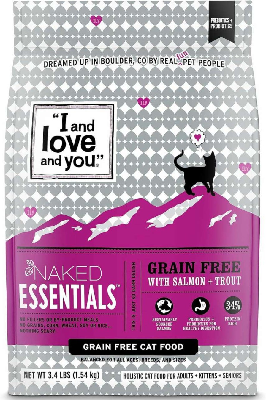 cat food I AND LOVE AND YOU | "I And Love And You" Naked Essentials Chicken & Duck Grain Free Dry Cat Food, 11 Lb