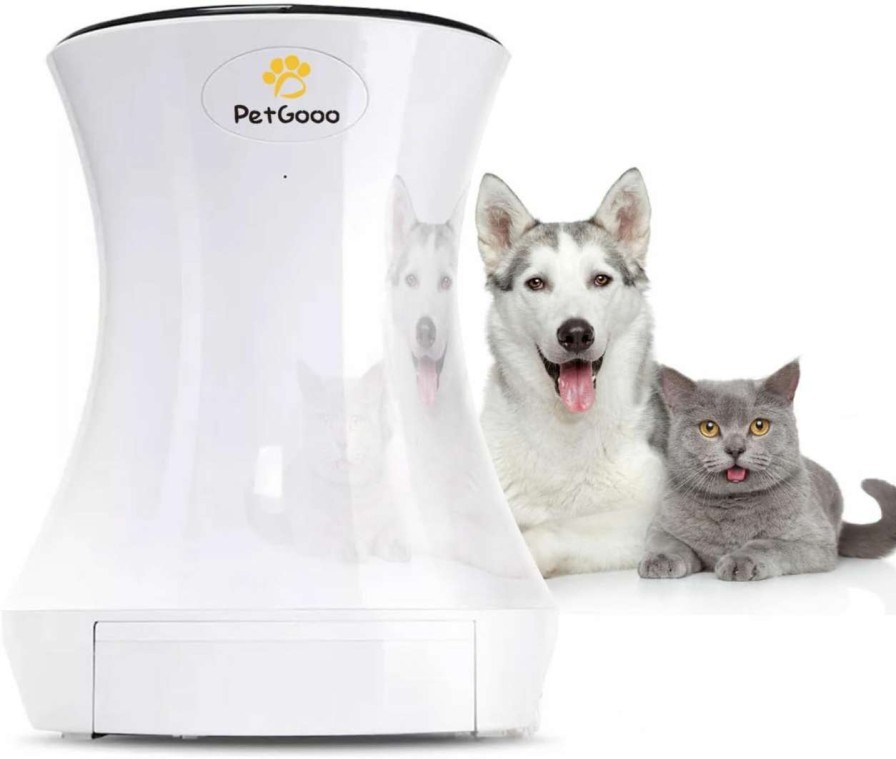 cat food dry Petgooo | Petgooo Automatic Cat Food Dispenser, 3.2L Automatic Cat Feeder,Timed Cat Feeders For Dry Food, Up To 20 Portions 4 Meals Per Day, Pet Feeder For Cats/Dogs