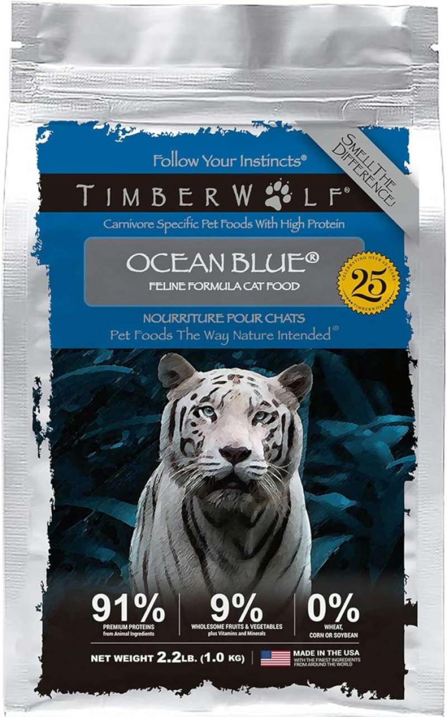 cat food Timberwolf | Timberwolf Ocean Blue Salmon Recipe With High Protein Dry Cat Food 10Lb