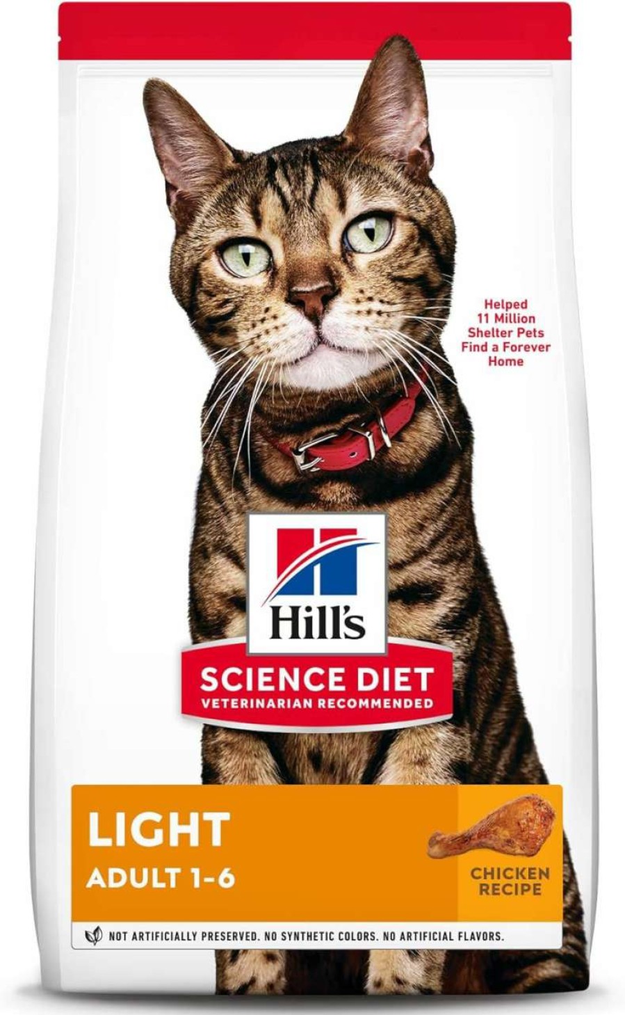 cat food dry Hill's Science Diet | Hill'S Science Diet Dry Cat Food, Adult, Light For Healthy Weight & Weight Management, Chicken Recipe, 16 Lb. Bag