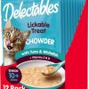 cat food wet Hartz | Hartz Delectables Chowder Lickable Wet Cat Treats For Senior Cats, Tuna & Whitefish, 1.4 Ounce (Pack Of 12)(Packaging May Vary )