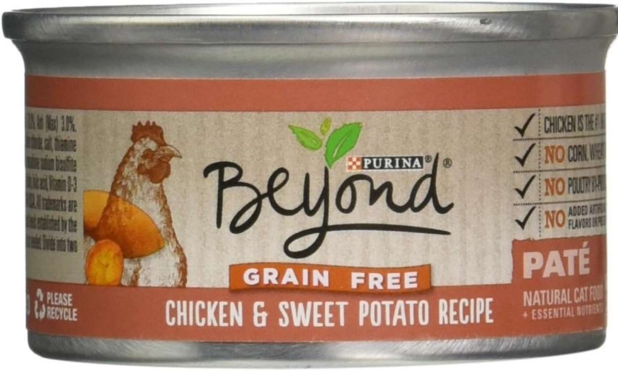 cat food dry Beyond Dry Cat | Beyond Dry Cat Purina Grain Free Chicken And Sweet Potato Recipe Can, 3 Oz (Pack Of 2)