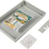 cat litter TonGass | Tongass Reusable Self-Cleaning Cat Litter Box Tray Refills With 4.5 Lb Crystal Cat Litter & Disposable Trash Bags Compatible With Scoopfree Automatic Cat Litter Box (1St & 2Nd Gen) - Grey