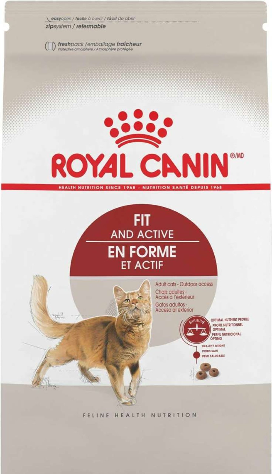 cat food Royal Canin | Royal Canin Adult Fit & Active Dry Adult Cat Food, 3 Lb Bag