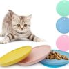 cat food wet NIXBYO | Nixbyo 3 Pcs Cat Plate For Food And Water,6\" Ceramic Cat Dishes - Wide And Shallow Design To Prevent Whisker Fatigue Kittens And Cats, Suitable For Dogs Too,Flat Bowl With Mat