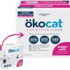 cat litter OKOCAT | Okocat Less Mess Natural Wood Clumping Cat Litter Mini-Pellets, Great For Long-Hair Breeds, Medium, 14.8 Lbs. (Packaging May Vary)