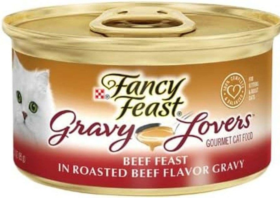 cat food wet LAIBY | Gravy Lovers Wet Cat Food | Gravy Lovers Beef Feast Canned Cat Food | Kitten Wet Food (12 Pack) 3 Oz Can