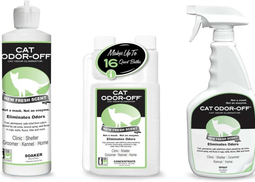 cat litter Odorcide | Thornell Cat Odor-Off: Cat Spray Odor Eliminator - Fresh Scent Pet Odor Eliminator For Home - Pet Urine Odor Eliminator Spray, 22Oz