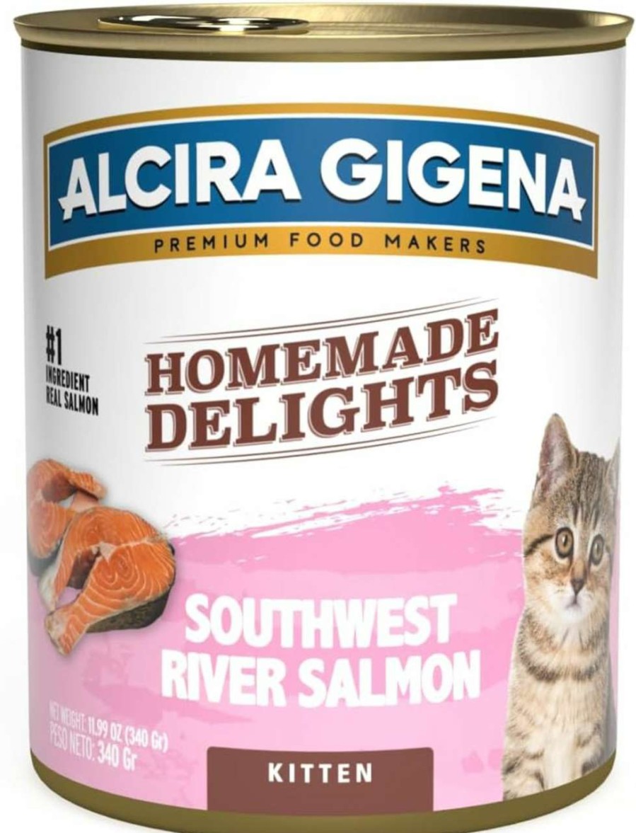 cat food wet Homemade Delights | Homemade Delights - Wet Cat Food (Southwest River Salmon Kitten) - (Pack Of 12)