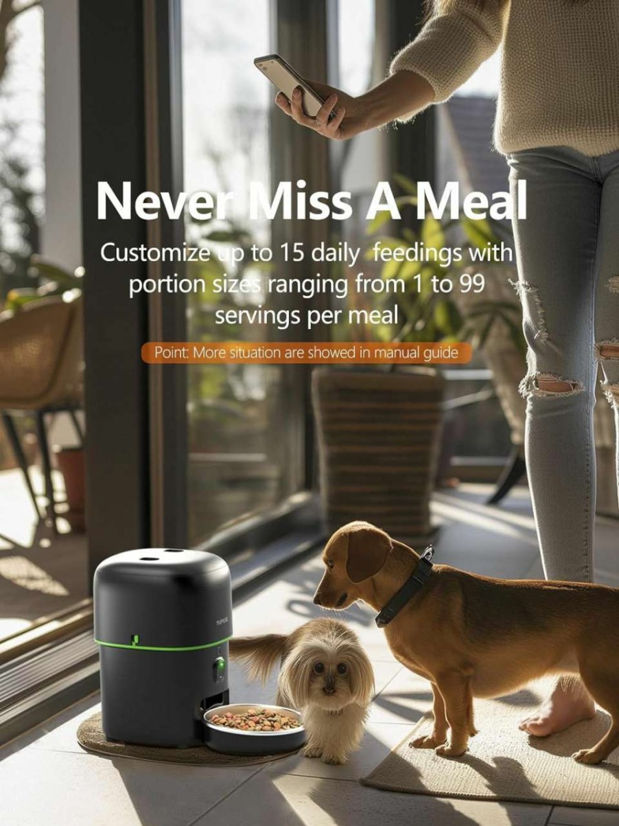 cat food Yuposl | Yuposl Automatic Cat Feeders With Camera - 5G Wifi App Control 1080 Hd Video With Night Vision, 2-Way Audio 8Cup/68Oz Cat Food Dispenser Easy To Use And Clean, Timed Pet Feeder Also For Dogs