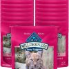 cat food Blue Buffalo | Blue Buffalo Wilderness Wild Delights High Protein Grain Free, Natural Adult Minced Wet Cat Food, Chicken & Turkey 5.5 Oz Cans (Pack Of 24)