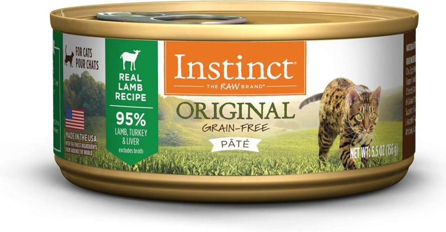 cat food wet Instinct | Instinct Original Grain Free Real Chicken Recipe Natural Wet Canned Cat Food, 5.5 Ounce (Pack Of 12)