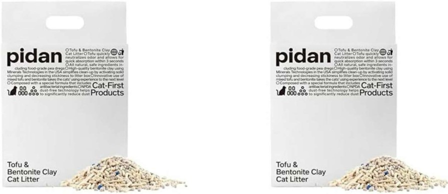 cat litter pidan | Pidan Mixed Tofu Cat Litter - Dust-Free, Fast Drying, And Flushable Clumping Cat Litter - Unscented Kitty Litter For Odor Control