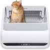 cat litter Popur | Popur X5 Self-Cleaning Litter Box - Automatic Cat Scooping Robot Characterized By The Dual-Box System That Fits Big & Multiple Cats With An Extra-Large Tray Odor Trapping Trash Bin