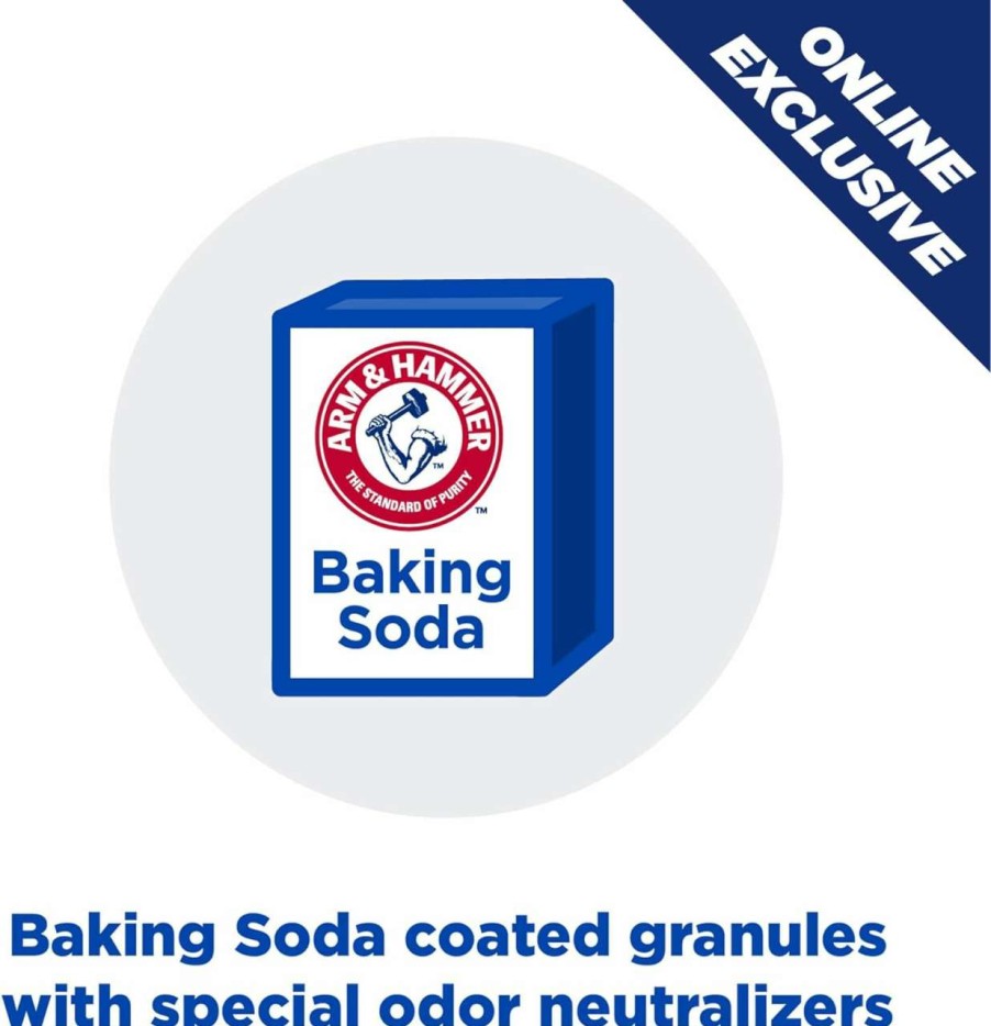 cat litter Arm & Hammer | Arm & Hammer Arm Hammer Ultra Last Unscented Clumping Cat Litter, Multicat 18Lb, Pet Friendly With Baking Soda