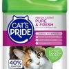 cat litter Cat's Pride | Cat'S Pride Premium Lightweight Clumping Litter: Pure & Fresh - Up To 10 Days Of Powerful Odor Control - Multi-Cat, Scented, 10 Pounds