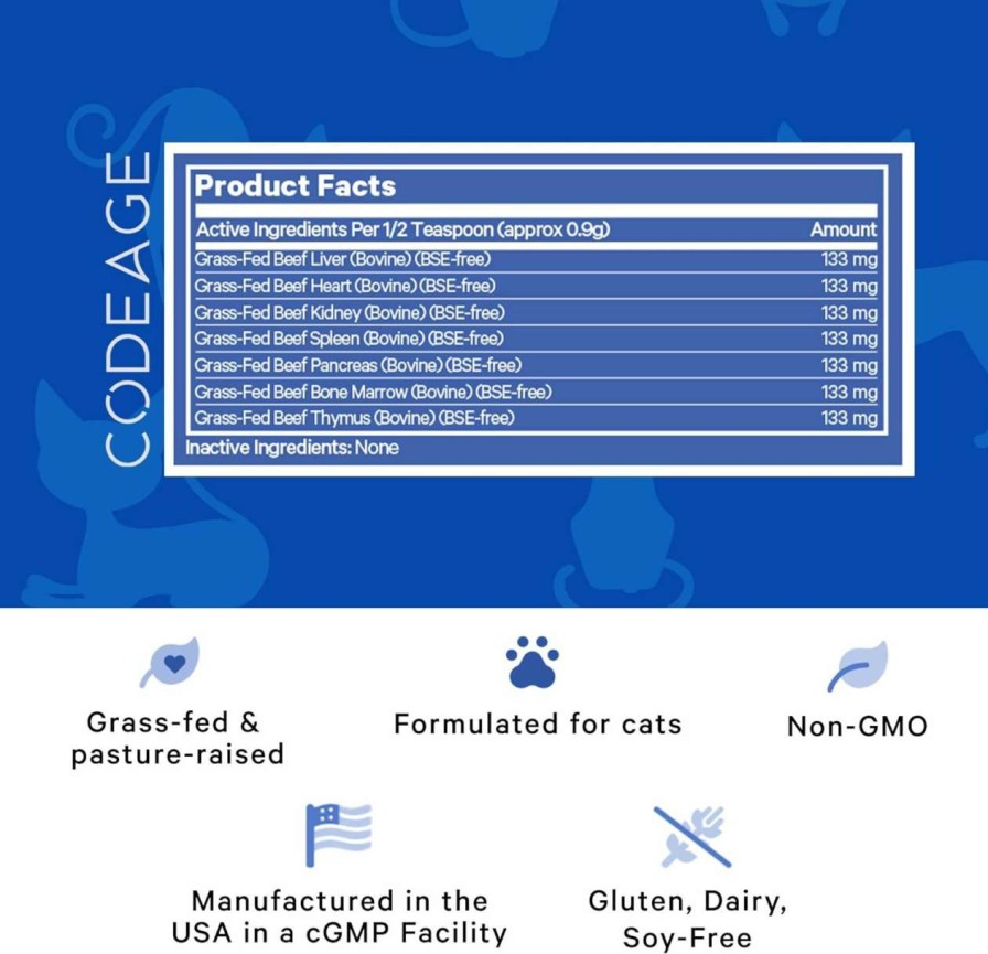 cat food dry DNA PET | Dna Pet Happy Healthy Organs & Glands Supplement For Cats, Freeze-Dried Raw Bovine Liver Grass-Fed Bone Marrow Heart Kidney Pancreas, Bovine Thymus Iron Multi Organ Powder, Joints Cat Vitamins 1.48 Oz