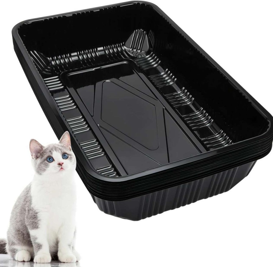 cat litter Tessco | 15 Pcs Disposable Litter Box For Cats Kitty Disposable Paper Litter Box Trays Portable Cardboard For Small Pets Animals, Guinea Pig, Bunny Cage Box Liner Home Outdoor Travel, 16.7 X 10.5 X 3.4 Inch