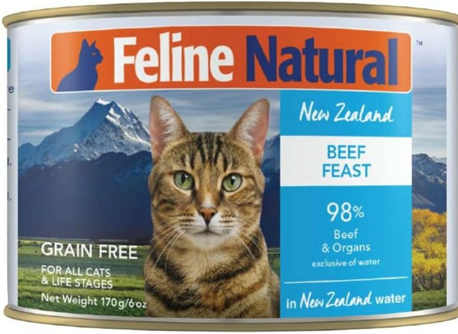 cat food Feline Natural | Feline Natural Hoki & Beef Grain-Free Pouch Cat Food