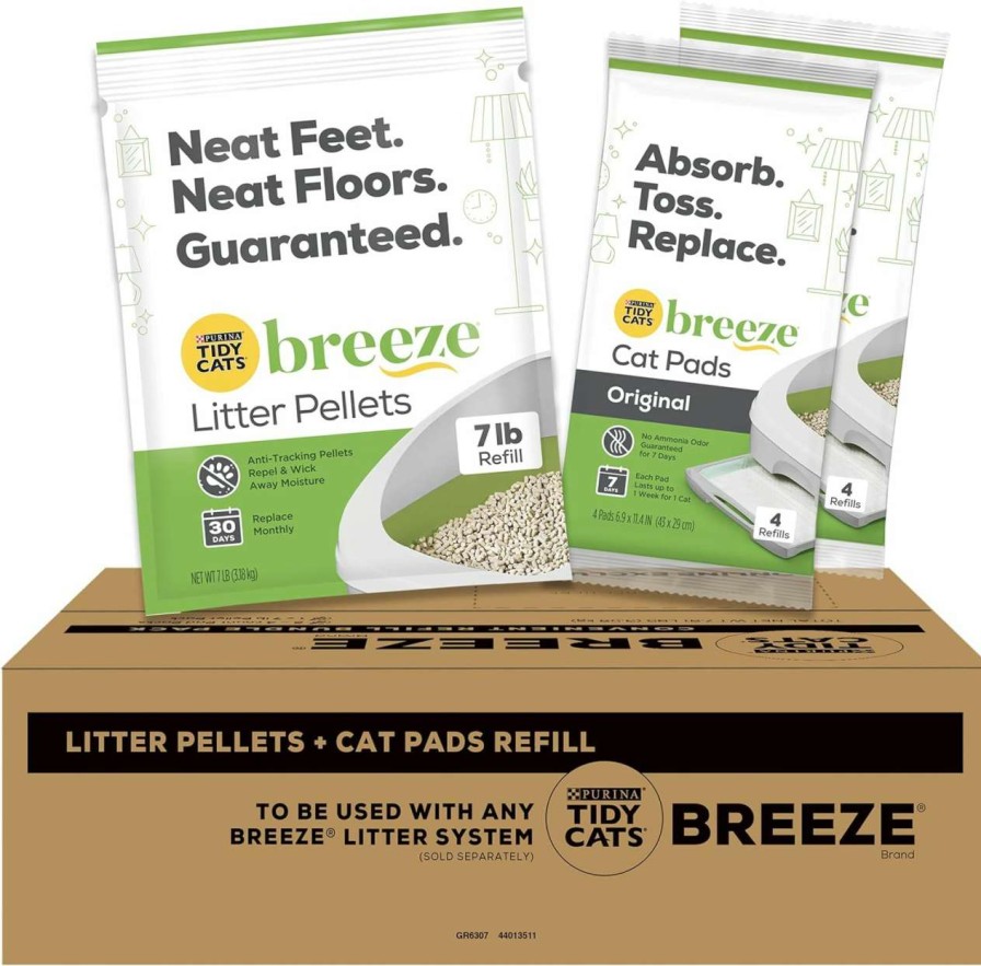 cat litter Purina Tidy Cats | Purina Tidy Cats Breeze Litter System Cat Refill Bundle - 7.91 Lb. Box