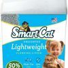 cat litter SmartCat | Smartcat Lightweight Clumping Litter, 10 Pound (160Oz 1 Pack) - Unscented And Lightweight