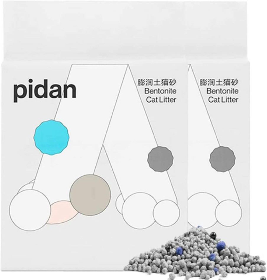 cat litter pidan | Pidan Cat Litter Bentonite Vacuum Packing Ultra Absorbent And Fast Drying Clumping Within 3S With Activated Carbon (13.2Lb 1Bag)