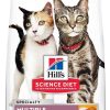 cat food Hill's Science Diet | Hill'S Science Diet Dry Cat Food, Adult, Multiple Benefit, Chicken Recipe, 7 Lb. Bag