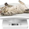 cat food Qulable | Pet Scale,Puppy Scale For Whelping,Multifunction Electronic Digital Scale 33Lb/1G With Height Measure Accurately Perfect For Small Pet Puppy/Kitty/Hamster/Hedgehog/Food, Tray Length 11 Inch