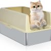 cat litter OSEVEN | Oseven Self-Cleaning Cat Litter Box (Stainless Steel Cat Litter Box)