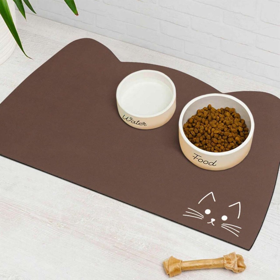 cat food dry Ayiashiab | Cat Food Mat Non Slip Absorbent, Cat Bowl Mat Quick Dry Dog Food Mat, Eco-Friendly Cat Matt For Food And Water Pet Supplies 10\"X18.4\"