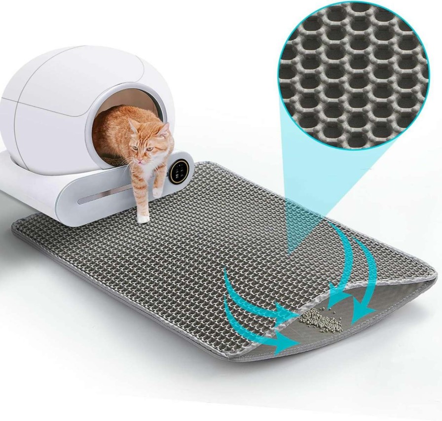 cat litter DOVSCA | Dovsca Self Cleaning Cat Litter Box With Mat & Baffle Plate, 65L+9L Large Capacity, Smart Automatic Cat Litter Box For Multiple Cats, App Control/Low Noise/Integrated Safety.