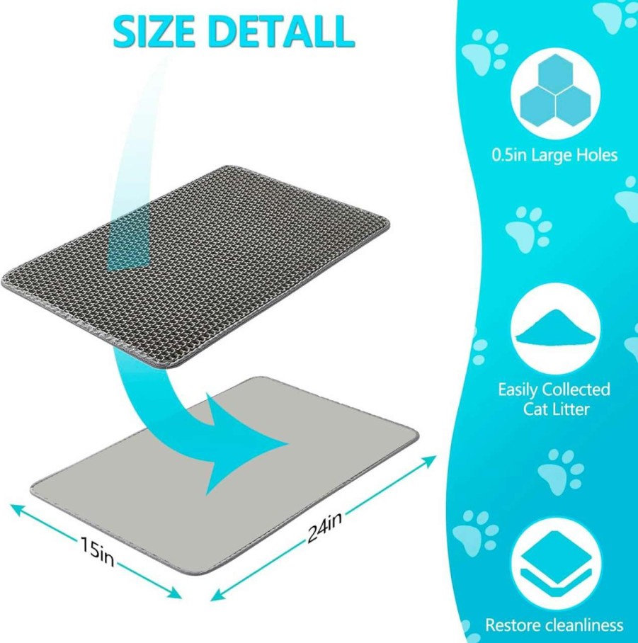 cat litter DOVSCA | Dovsca Self Cleaning Cat Litter Box With Mat & Baffle Plate, 65L+9L Large Capacity, Smart Automatic Cat Litter Box For Multiple Cats, App Control/Low Noise/Integrated Safety.