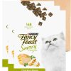 cat food PURINA Fancy Feast | Purina Fancy Feast Limited Ingredient Cat Treats, Savory Cravings Beef Flavor - (10 Packs Of 3) 3 Oz. Boxes