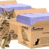 cat litter PETSWORLD | Petsworld 100% Natural Pine Wood Cat Litter 44Lbs, Non-Clumping & Non-Tracking Low Dust Litter, Absorbent & Unscented Wood Cat Litter Pellets With Odor Control,Suitable For Use With Sifting Litter Box