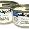 cat food wet Solid Gold | Solid Gold Shreds In Gravy - Canned Wet Cat Food - Grain & Gluten Free Shreds With Gravy - Superfood, Protein, Vitamins, Minerals & Amino Acids - Tuna & Sardine 48 Count